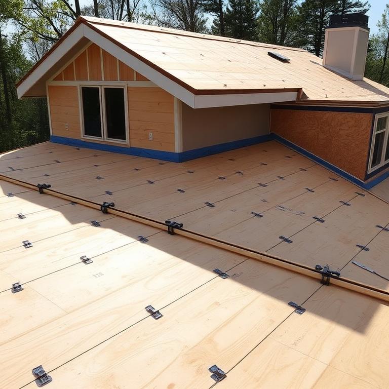 Roof decking and sheathing