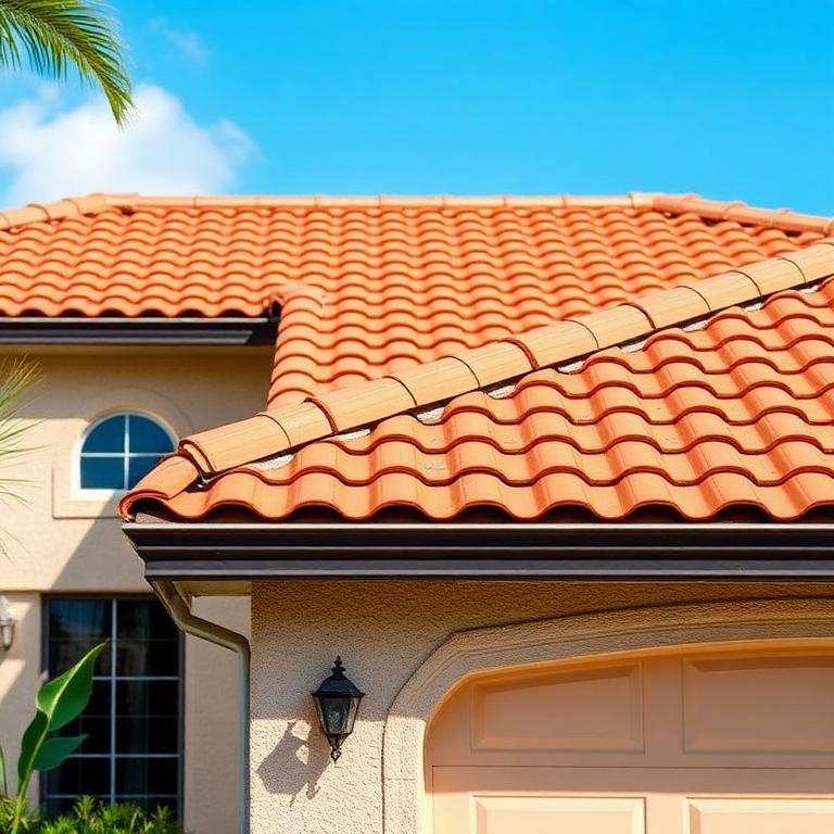New tile roof on a Florida home